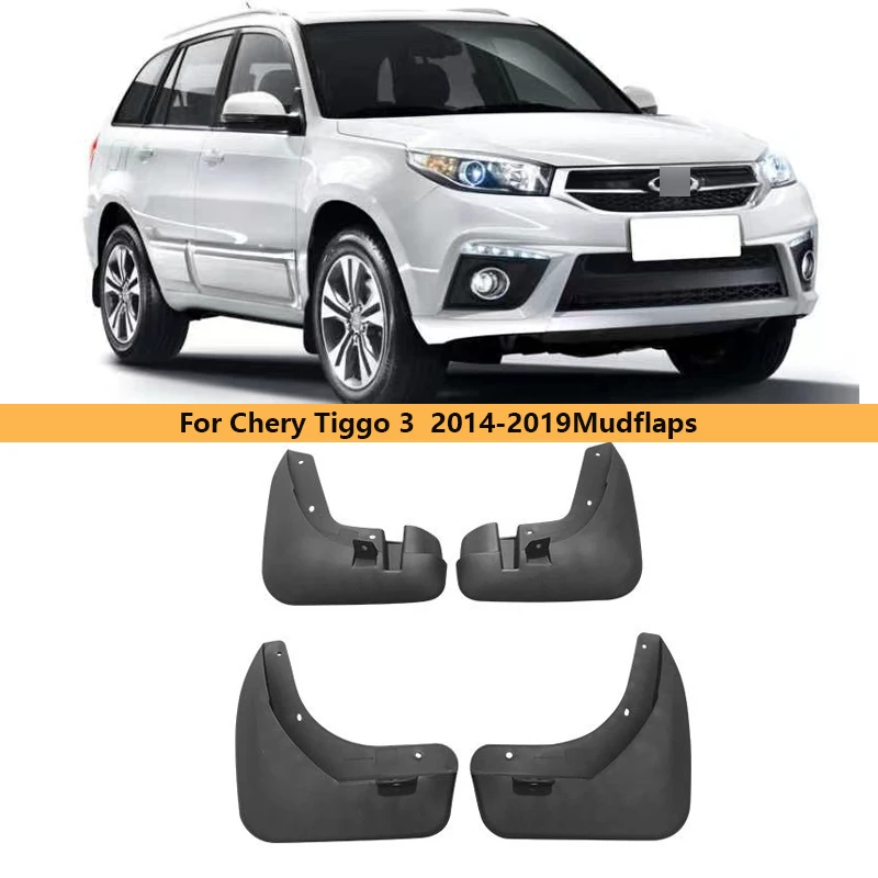 

4 pcs Car Wheel Fender For Chery Tiggo 3 2014 2015 2016 201 2018 2019 Anti-splash Mudguard Splash Guard