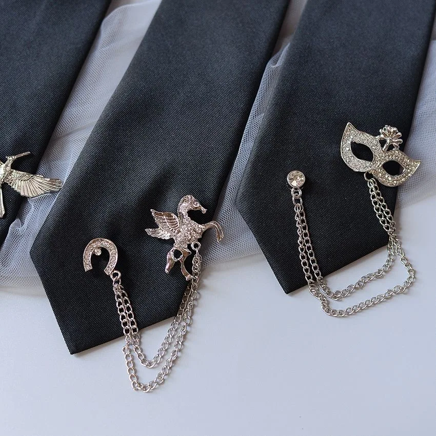 Anime Pendant Tie Accessories Uniform Men Cosplay Student Harajuku Necktie Halloween Clothing Prop Christmas Gifts