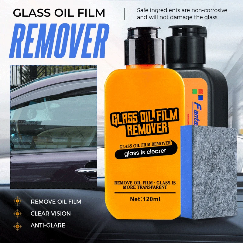 120ml Car Glass Oil Film Cleaning Paste Cleaner Car Wash Liquid Glass