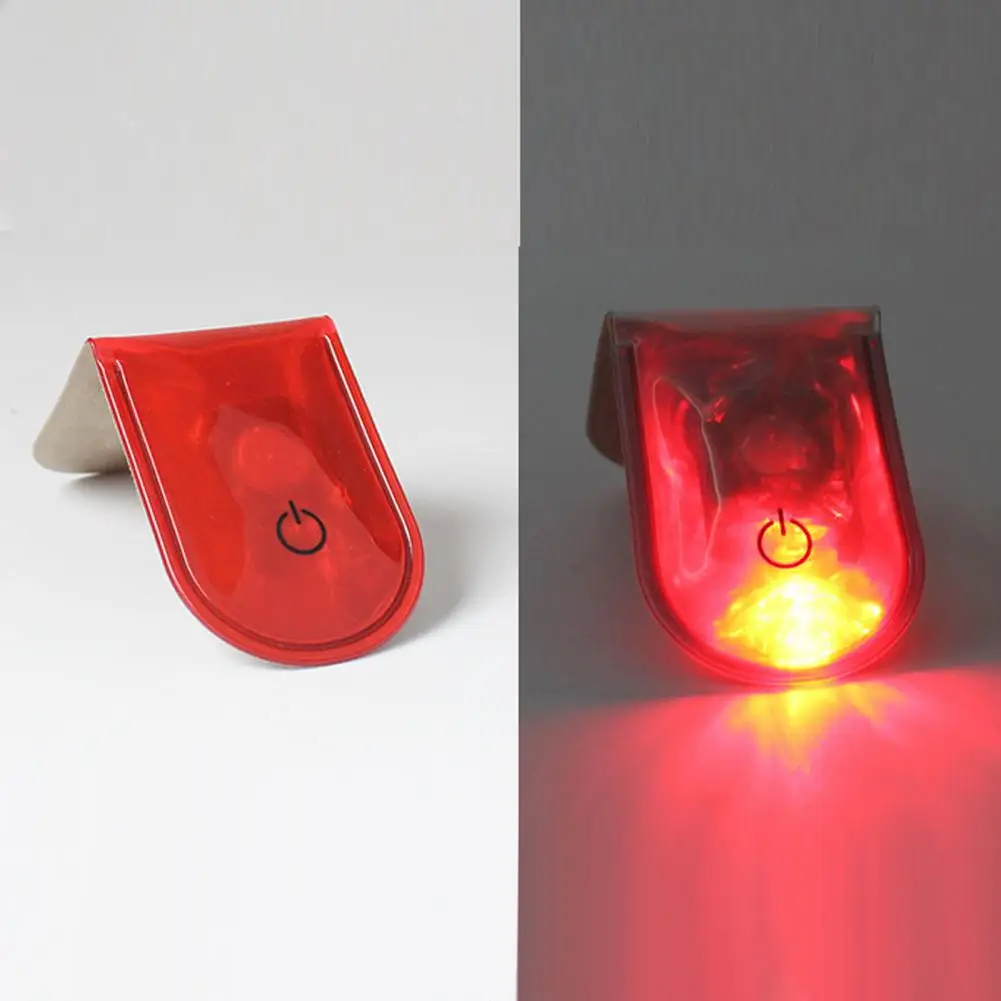 LED Clip Flashing Light Reflective Light Strip Waterproof Battery Powered Lightweight Hiking Running Safety Light Shoe ClipLight