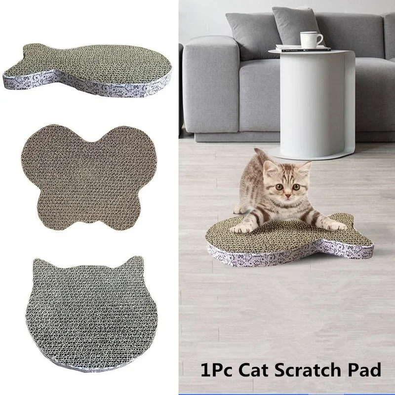 Cat Scratch Board Pad Wear-resistant Scratching Posts Kitten Corrugated Paper Pad Cat Toys Grinding Nail Scraper Mat Pet cat Toy