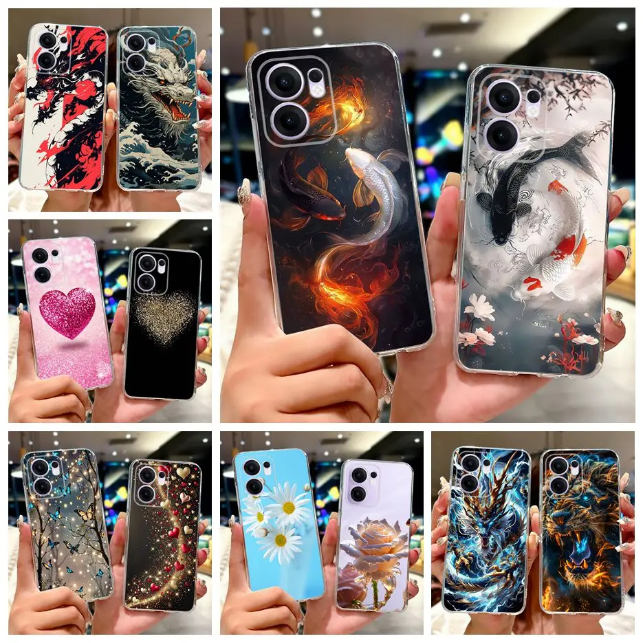 Cute Lucky Koi Painted Soft Slim Phone Case