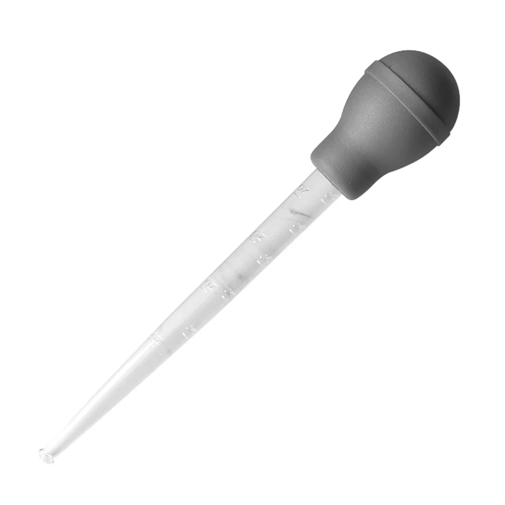 Premium Plastic Turkey Baster Pump Kitchen Oil Dropper Drip Seasoning Tube Clear Cylinder Meat Poultry Tools Kitchen Dining Bar