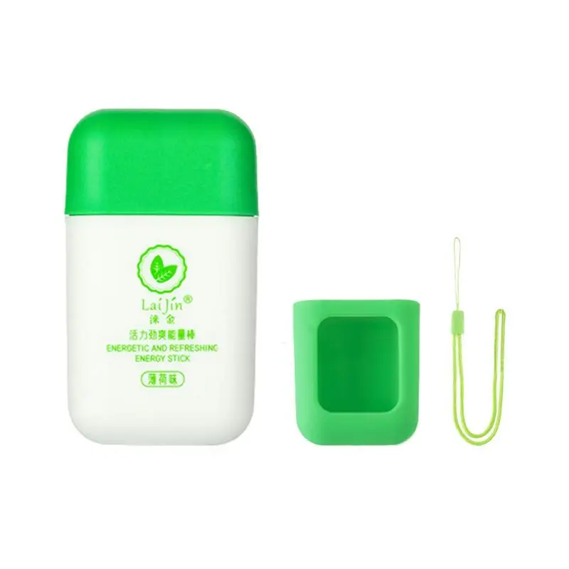 

Nasal Inhaler Stick Dual-Holes for Sinus Relief Anti drowsiness Nasal Inhaler Stick with Cooling Essential Oils Mint Refreshing