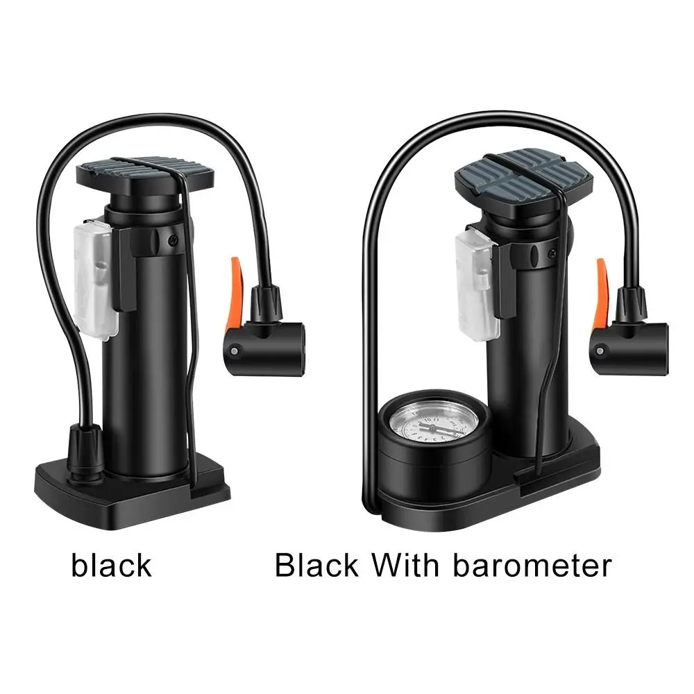 Mini Bike Pump Portable Bicycle Tyre Inflator Foot Pump Schrader Presta Valve