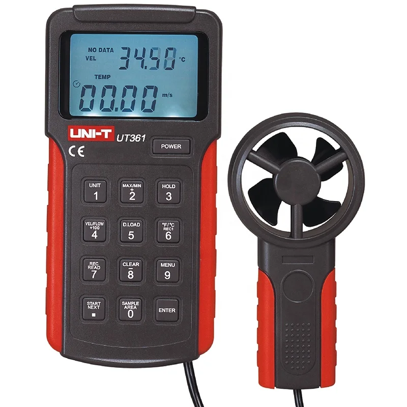 

UT361 Digital Anemoscope Anemometer Wind Speed Tester Meter