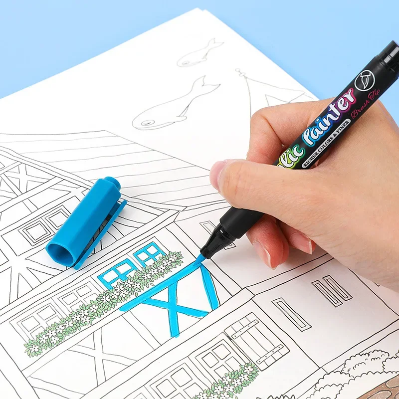 Marker Pens 12/60 Colors Acrylic Paint For Calligraphy Graffiti Manga DIY