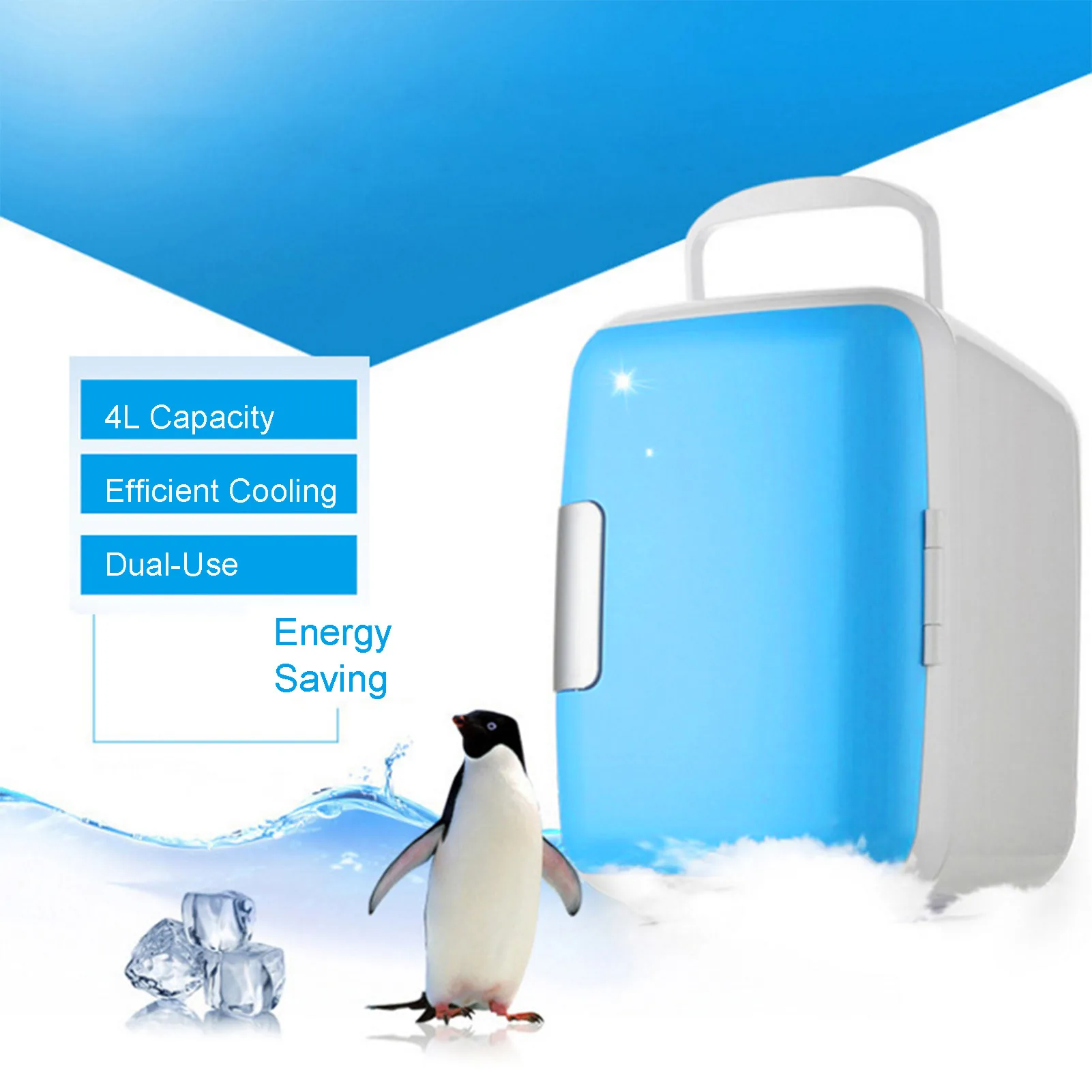 

6L Car ​Mini Fridge Portable 12V Car Refrigerator Cold And Warm Box Camping Travel Cooler Freezer Vehicle Electric Refrigerator