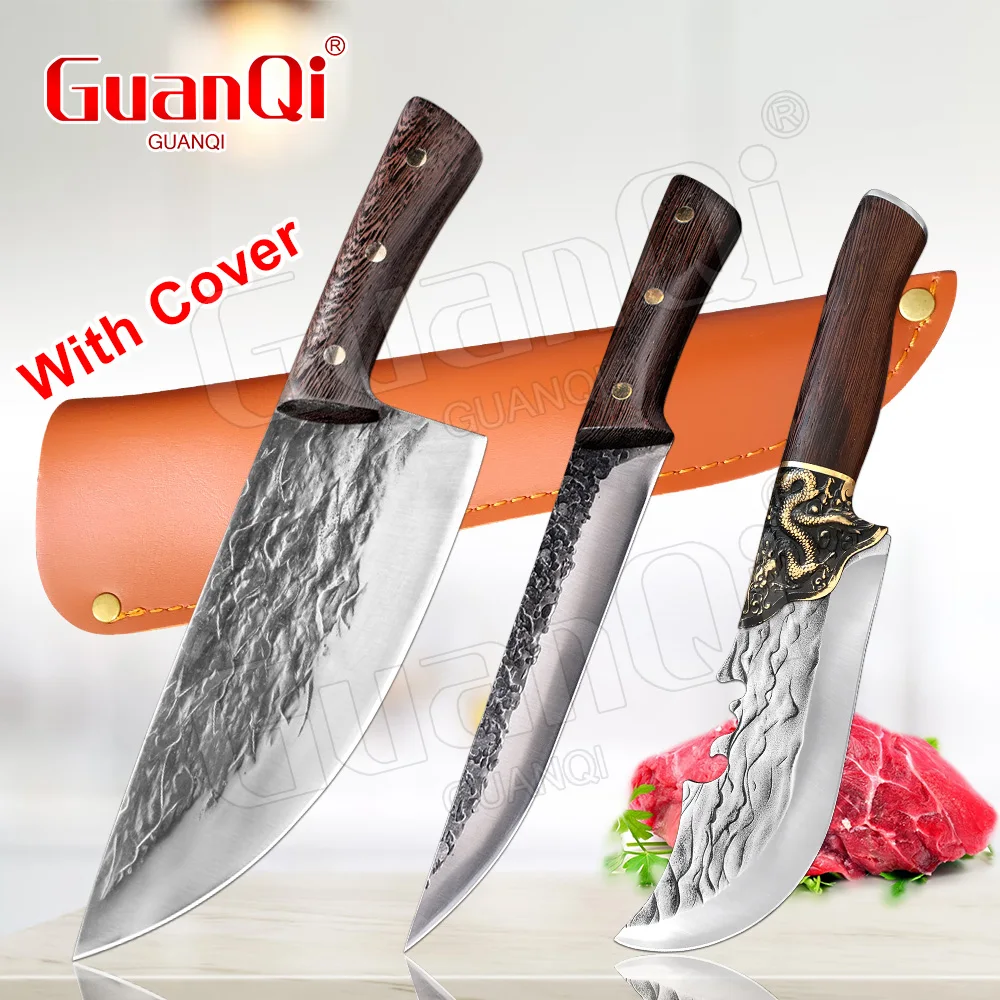 

Full Tang Handmade Forged Boning Butcher Knife Meat Vegetable Cutting Fishing Cookware Slicing Boning Knife Filleting Cleaver