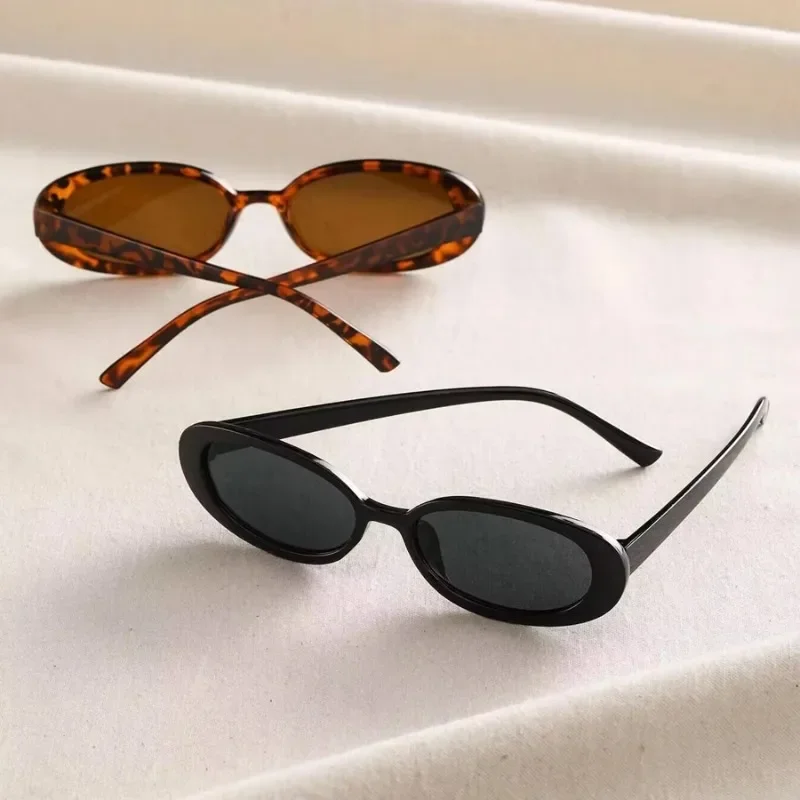 Vintage Oval Sunglasses Women Small Oval Sun Glasses Retro UV400 Eyewear