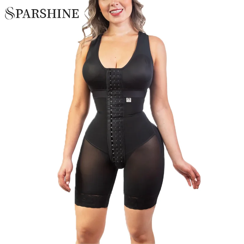 

Fajas Colombiana High Compression Short Girdles With Brooches Bust For Daily And Post-Surgical Use Slimming Sheath Belly Women