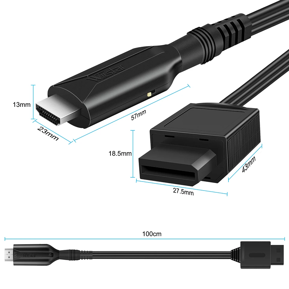 Conce Game - 🌟Adaptador HDMI Wii 🌟Wii2HDMI un gran mini Convertidor para  la consola Wii en salidas de vídeo y audio en resolución digital para  formato HDMI 720p o 1080p y compatible