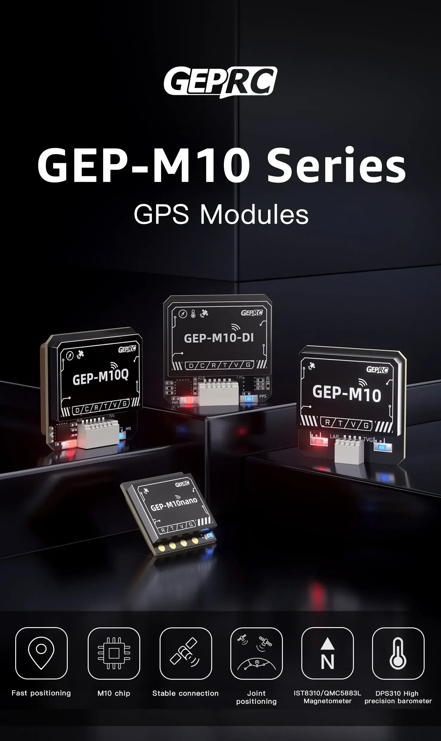 Module GPS GEP-M10 Nano pour Drone FPV - Haute Sensibilité
