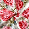 Red Flower Printed Flat Bed Sheets for Double Bed Single/Queen/King Reactive Printed Top Sheets for Beds sabanas cama 150x200 4