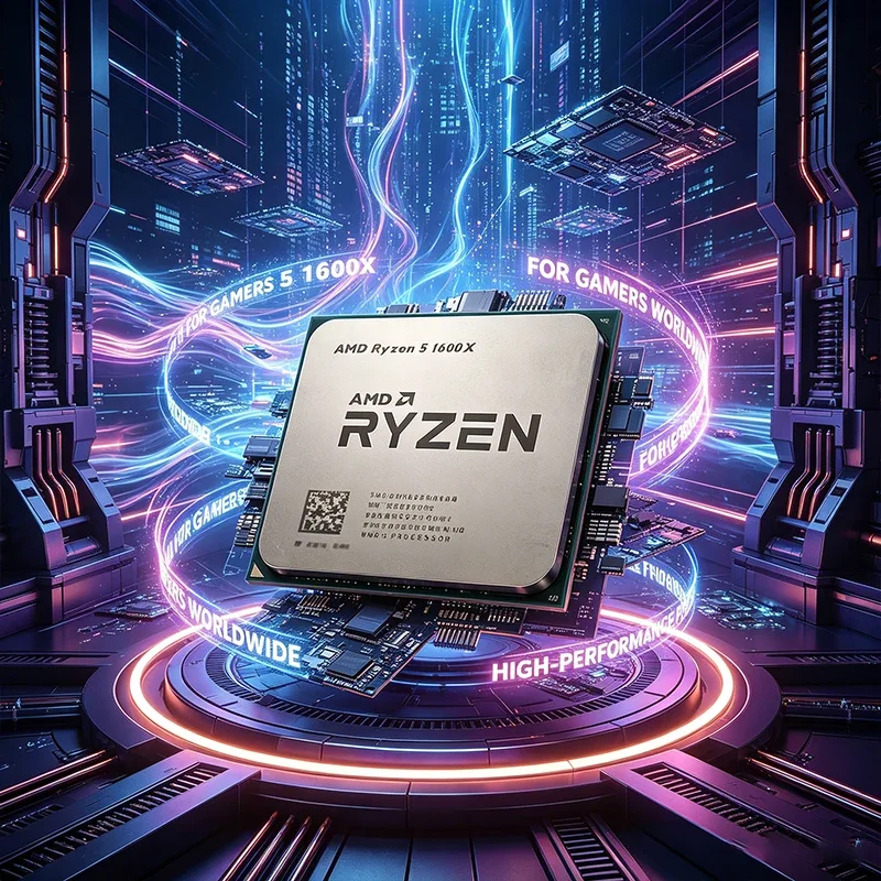 AMD Ryzen 5 1600X 3.6GHz 6코어 12스레드 CPU 95W L3 16M YD160XBCM6IAE 소켓 AM4 R5 1600X
