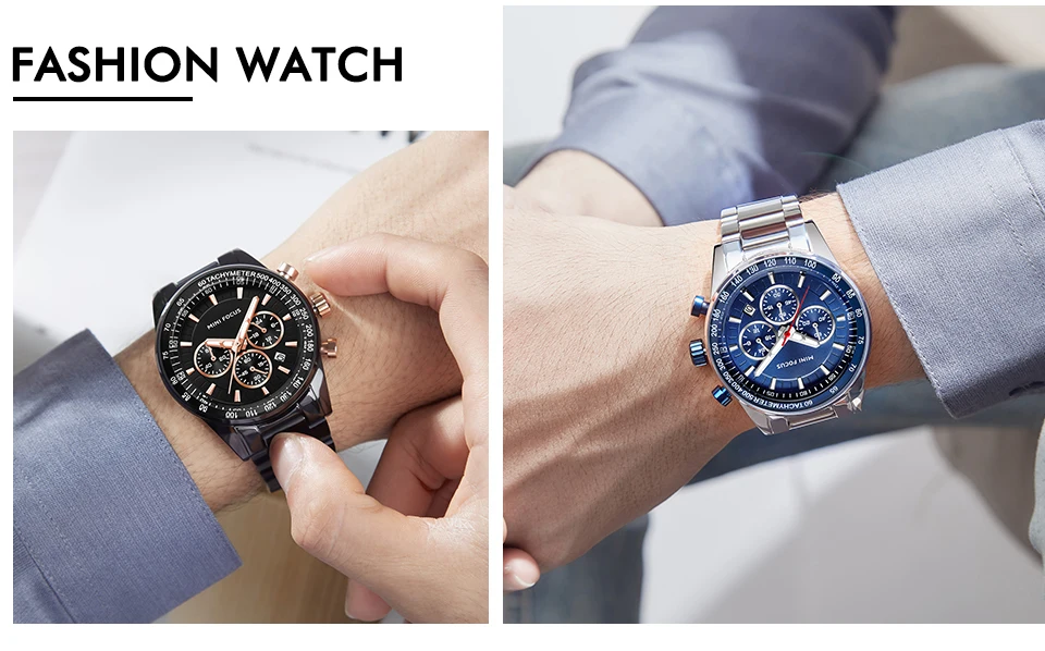 MINI FOCUS Quartz Watch for Men Waterproof_voghion.com