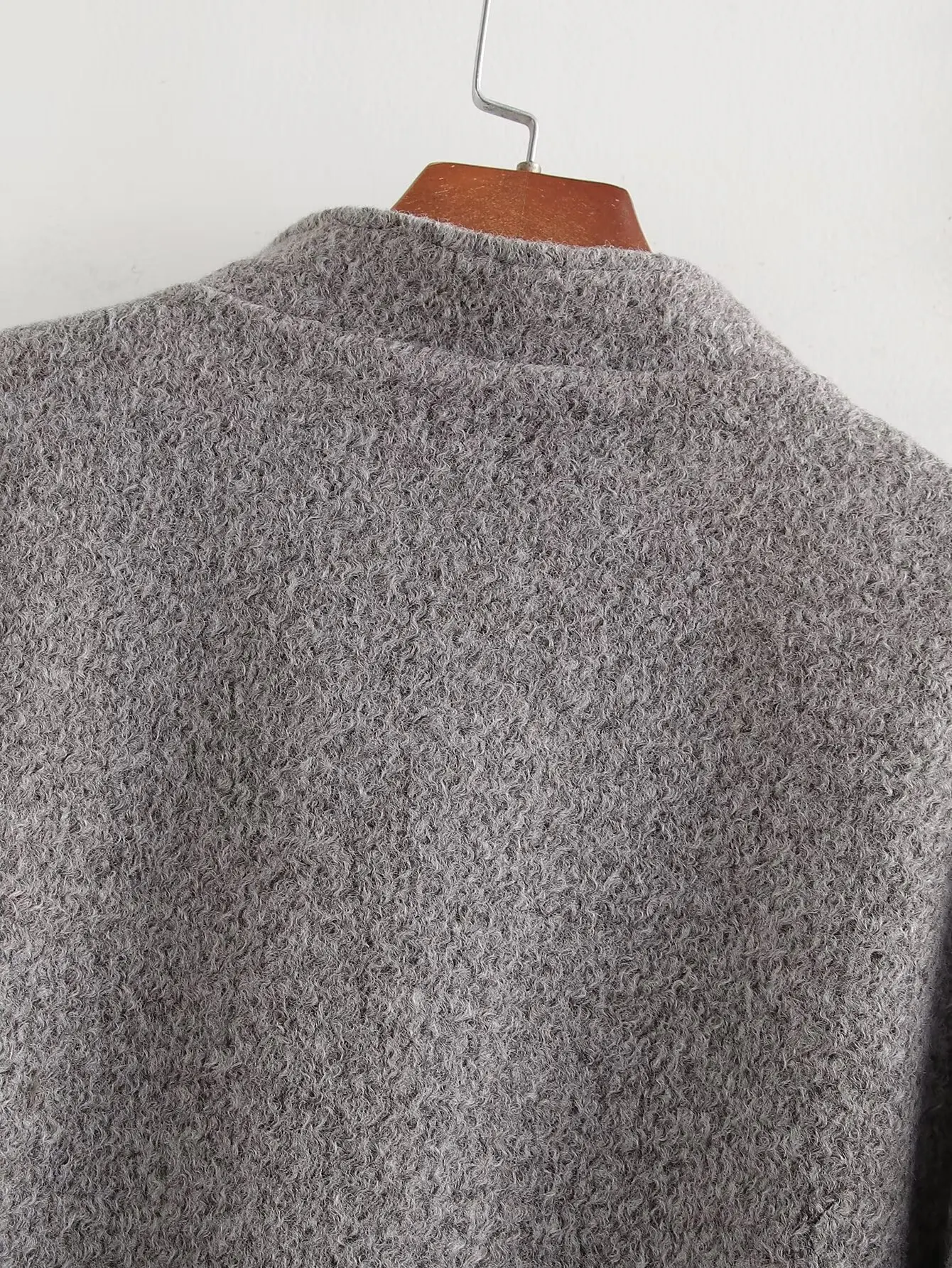 Bomber Jackets Women Coat Gray Long Sleeve Tops Solid Casual Loose Outwear Chaquetas Femme 2024 inszart Elegant Streetwear Coat