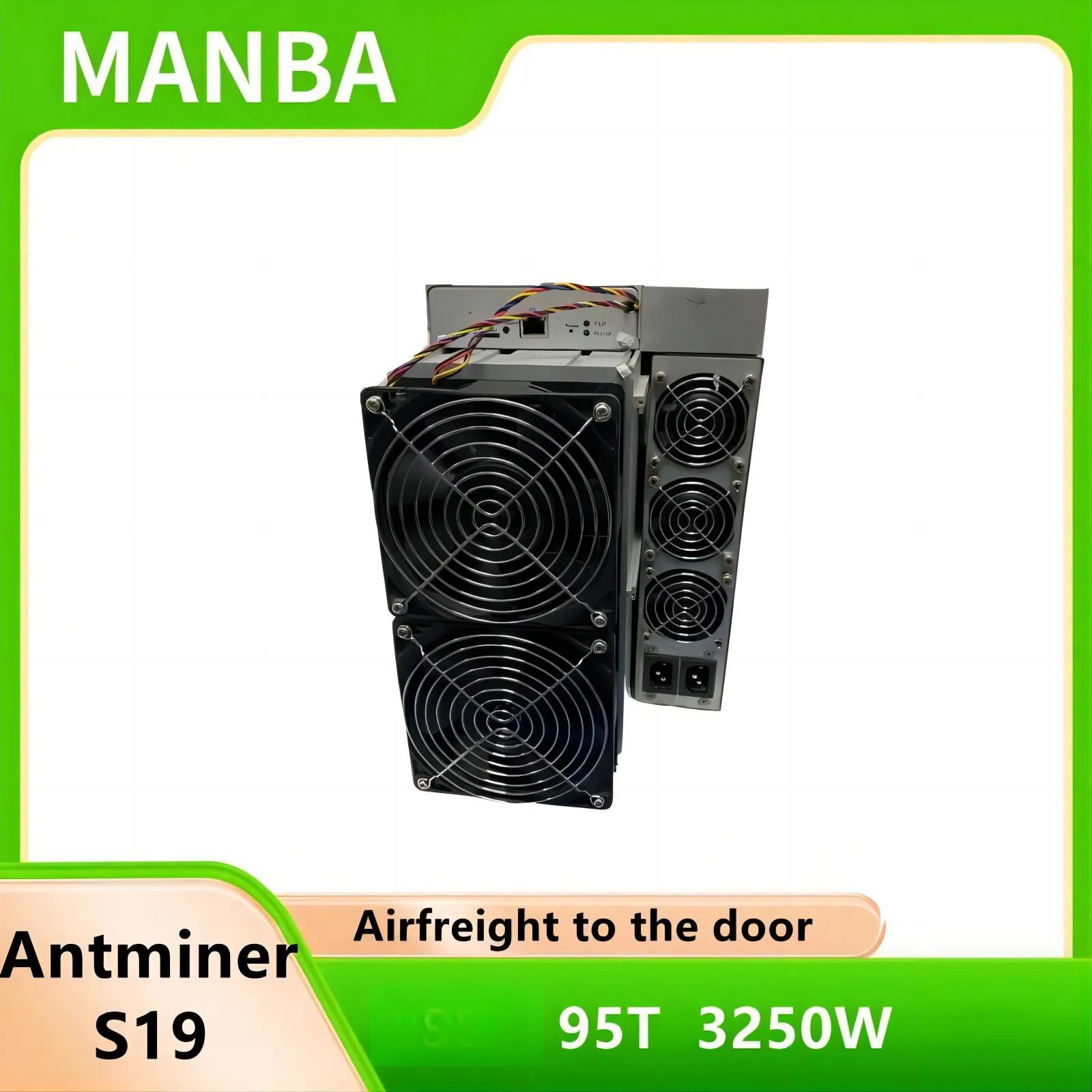 Usato Antminer S19 95Th/S ± 10% Mining Machine Con Alimentatore Antminer Miners