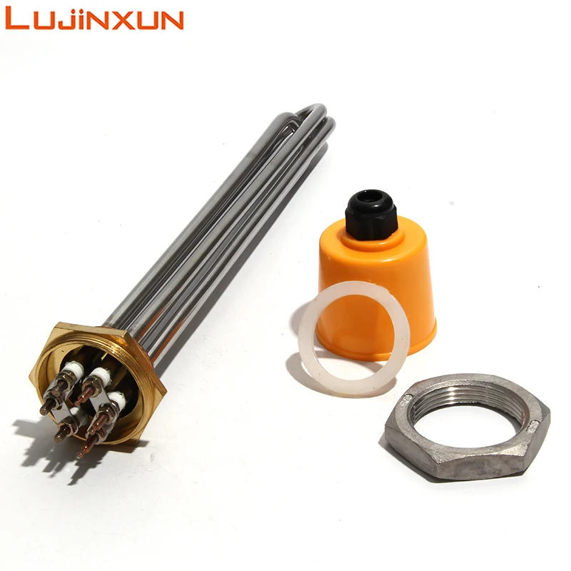 Electric Heating Tri Clamp Heaters BSP Thread 220/380V 3/4.5/6/9/12KW water heating rod electric water heater device cartridge heaters for Solar Water Tank