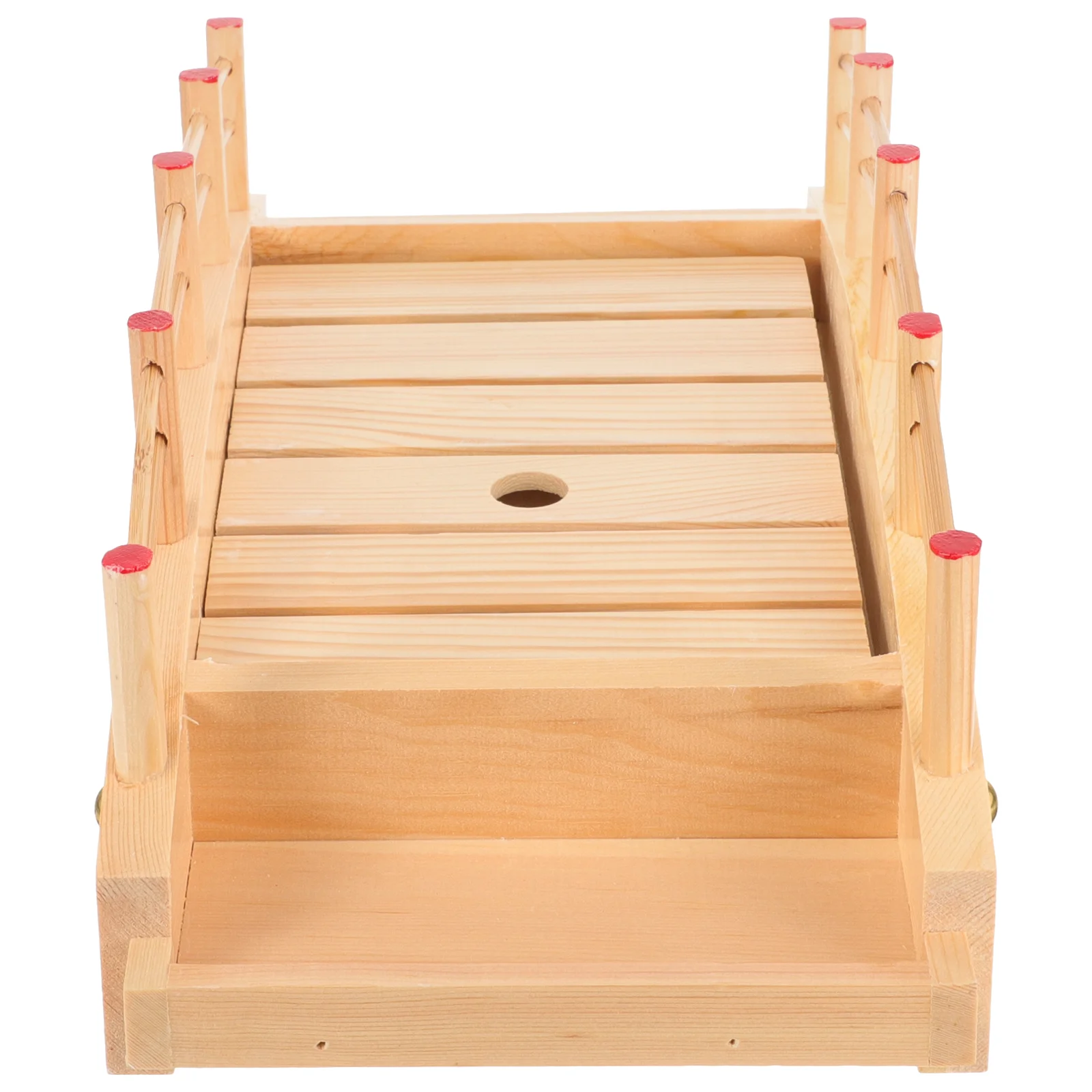 

Sushi Bridge Practical Board Accessory Sashimi Platter Wooden Tray Container Boat Serving Plates Holder Food