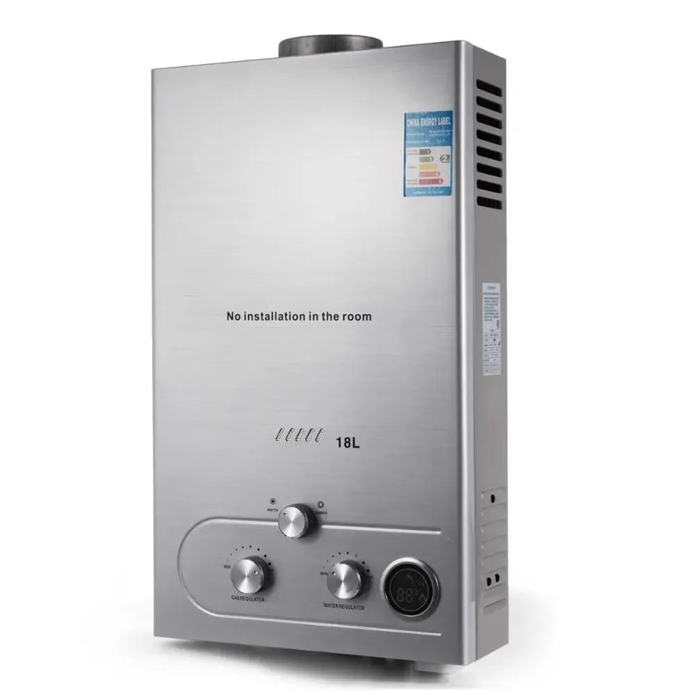PEIXU 8L 12L 18L Natural Hot Gas Water Heater Tankless Instant Shower Water Heater