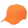 Women Men's Twill Baseball Caps Plain Sandwich Bill Cap 6 Panel Brown Orange Yellow Red Blue Beige Grey Wine Pink Size 58cm 1