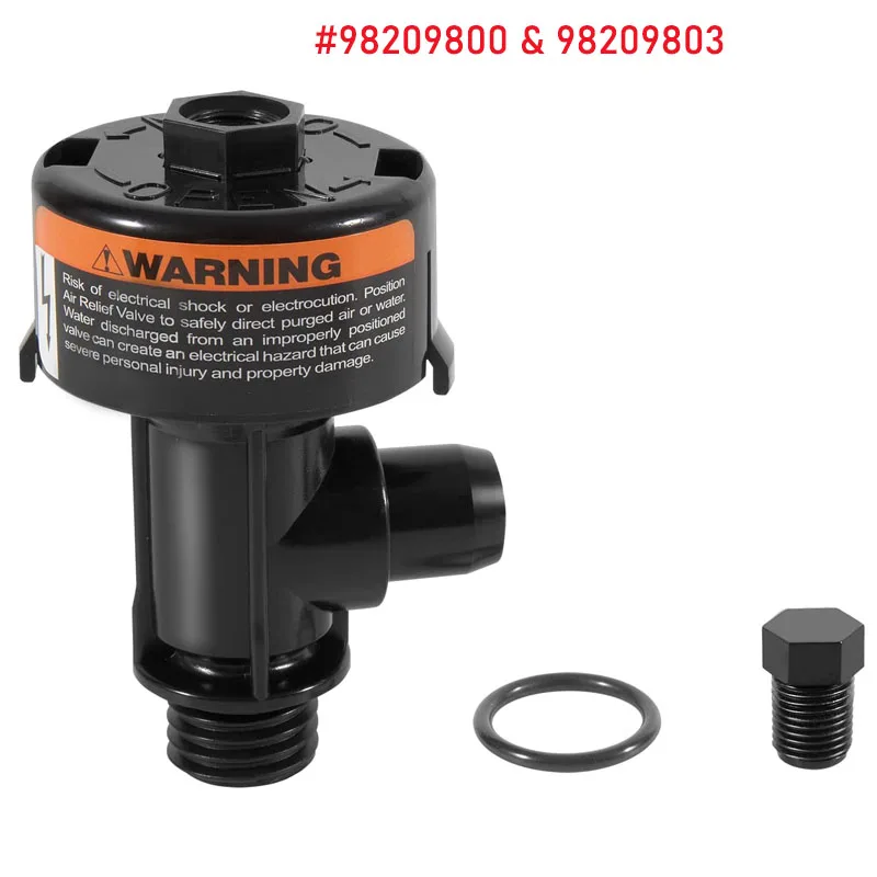 

98209800 & 98209803 High Flow Manual Air Relief Valve /Durable Release Valve Assembly, Compatible with Most Pentair Filters