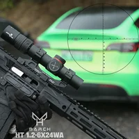 Sight Wide Angle Rifle Scope for Hunting and Shooting, Airsoft Air Guns Sight with Mounts, Airsoft Accessories, HT1.2-6X24WA 2