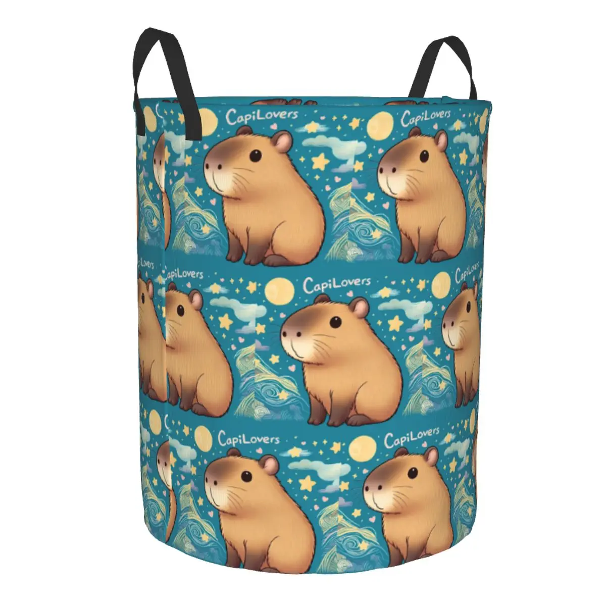 Capybara Capilovers Laundry Basket Foldable Large Clothing Storage Bin Funny Baby Hamper