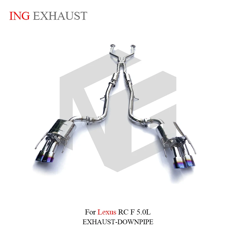 

ING Stainless Steel Valve Catback Pipe for Lexus RCF 5.0L Race Version Muffler Engine Electric Remote Performance Exhaust System