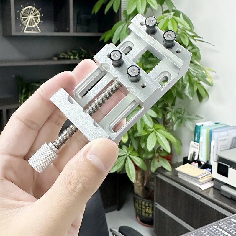 Small Precision Mini Vise Workbench Walnut Fixed Fixture Multifunctional Aluminu