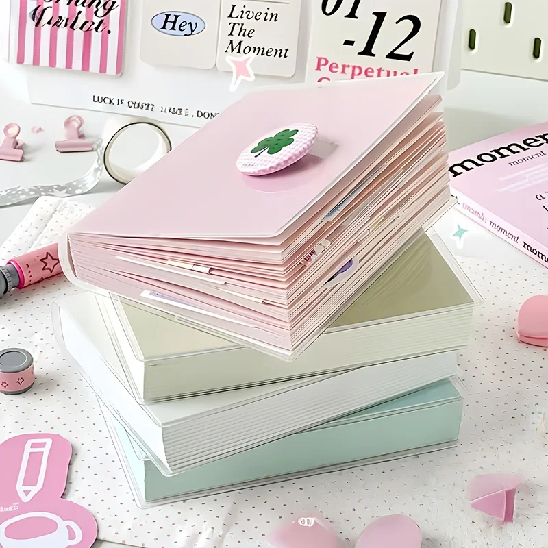 Thickened Large Capacity Transparent Cover Writing Journal - 400 Pages