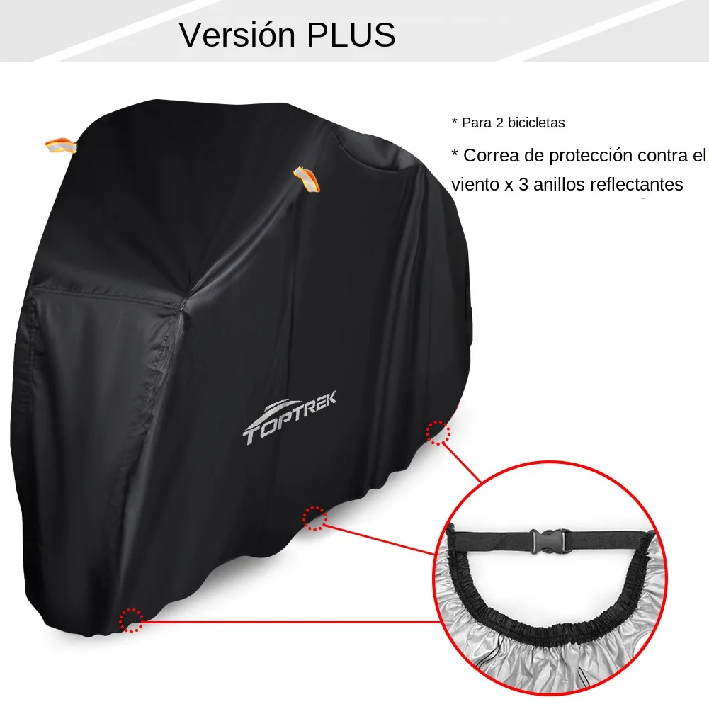 Funda para bicicleta impermeable exterior XL XXL funda para bicicleta para  2 Bicicletas Oxford Fabric lluvia Sol polvo UV a prueba de viento  motocicleta Cubiertas para Mountain Road Electric Bike Tricy 