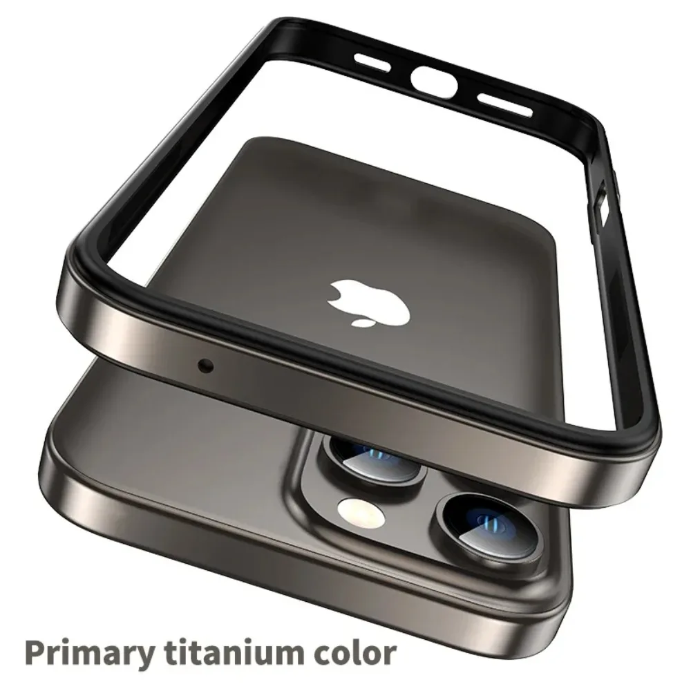 Titanium Shockproof Business Phone Case with Bare Grip Design