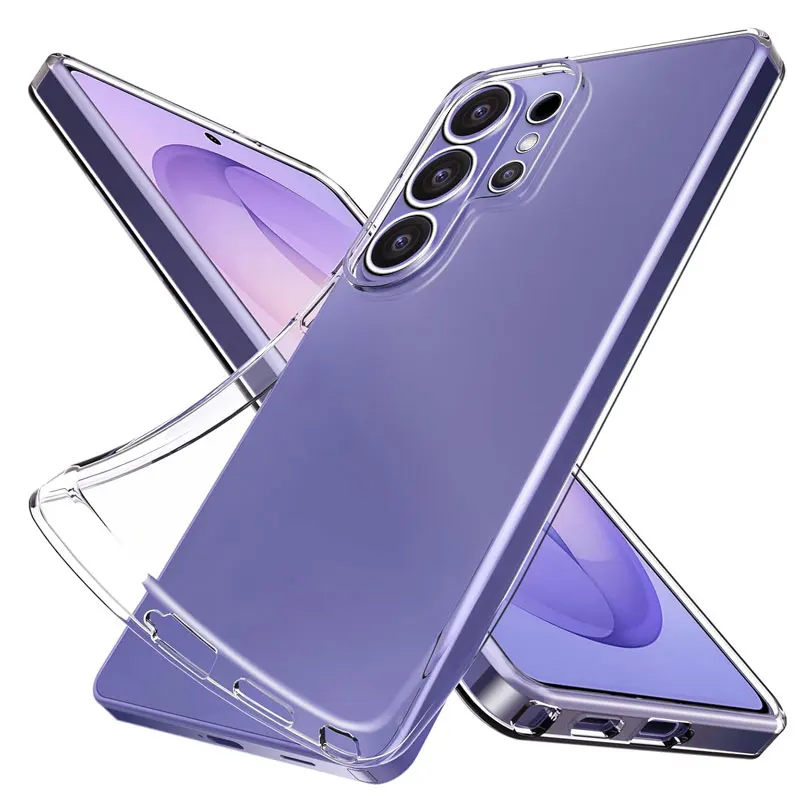 Transparent TPU Phone Case with Slim Clear Back Cover