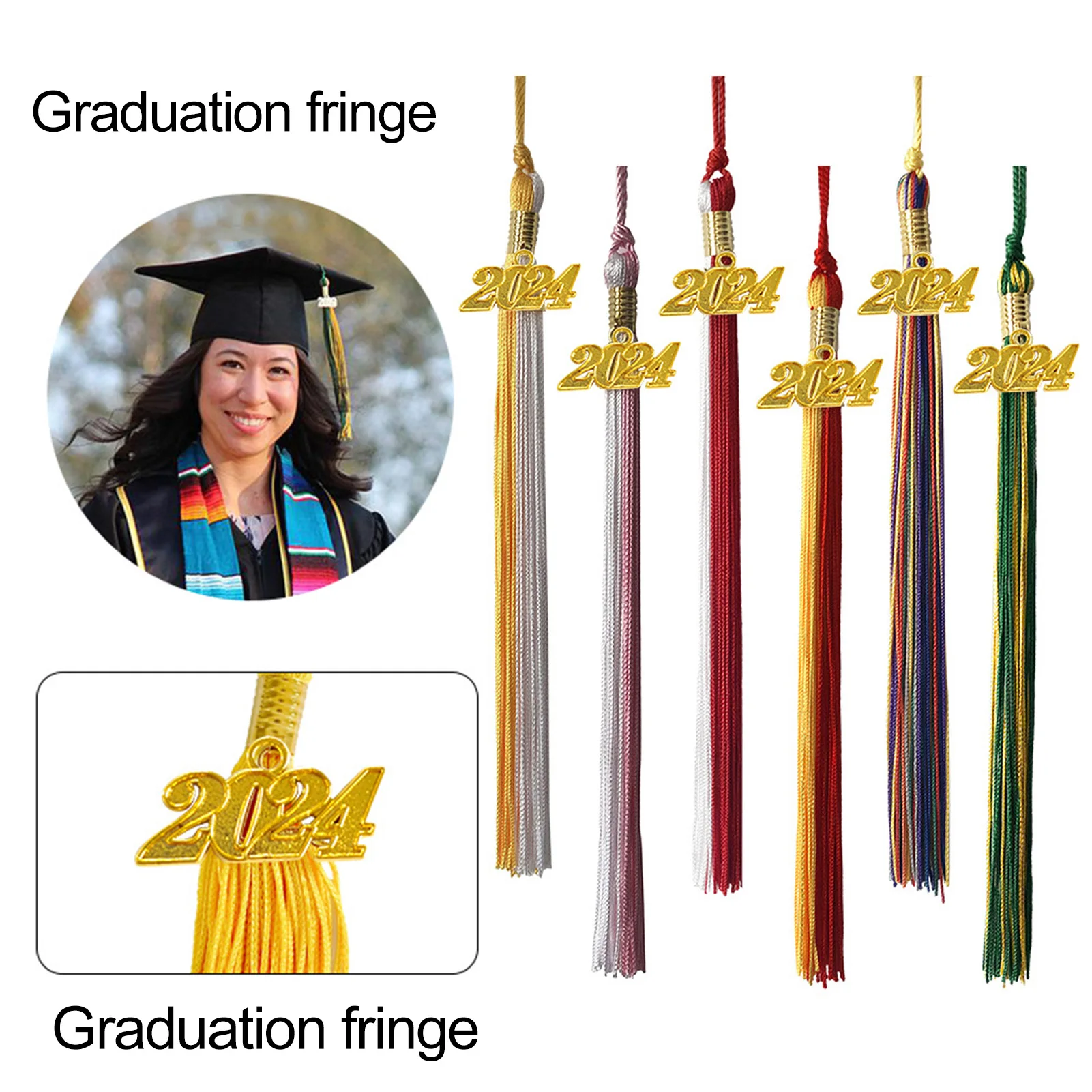 40cm Graduation Cap Tassel PhD Hat Tassel Long Graduation Cap Pendant 1Pc
