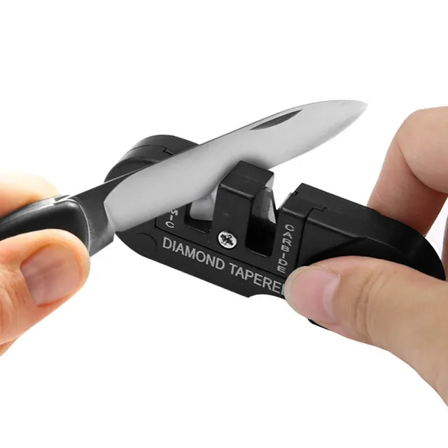 Pocket Knife Diamond Outdoor sharpener Tool Scissor Sharpen Fish Hook Tungsten Ceramic Whetstone Camp Hunting portable Sharpener 6
