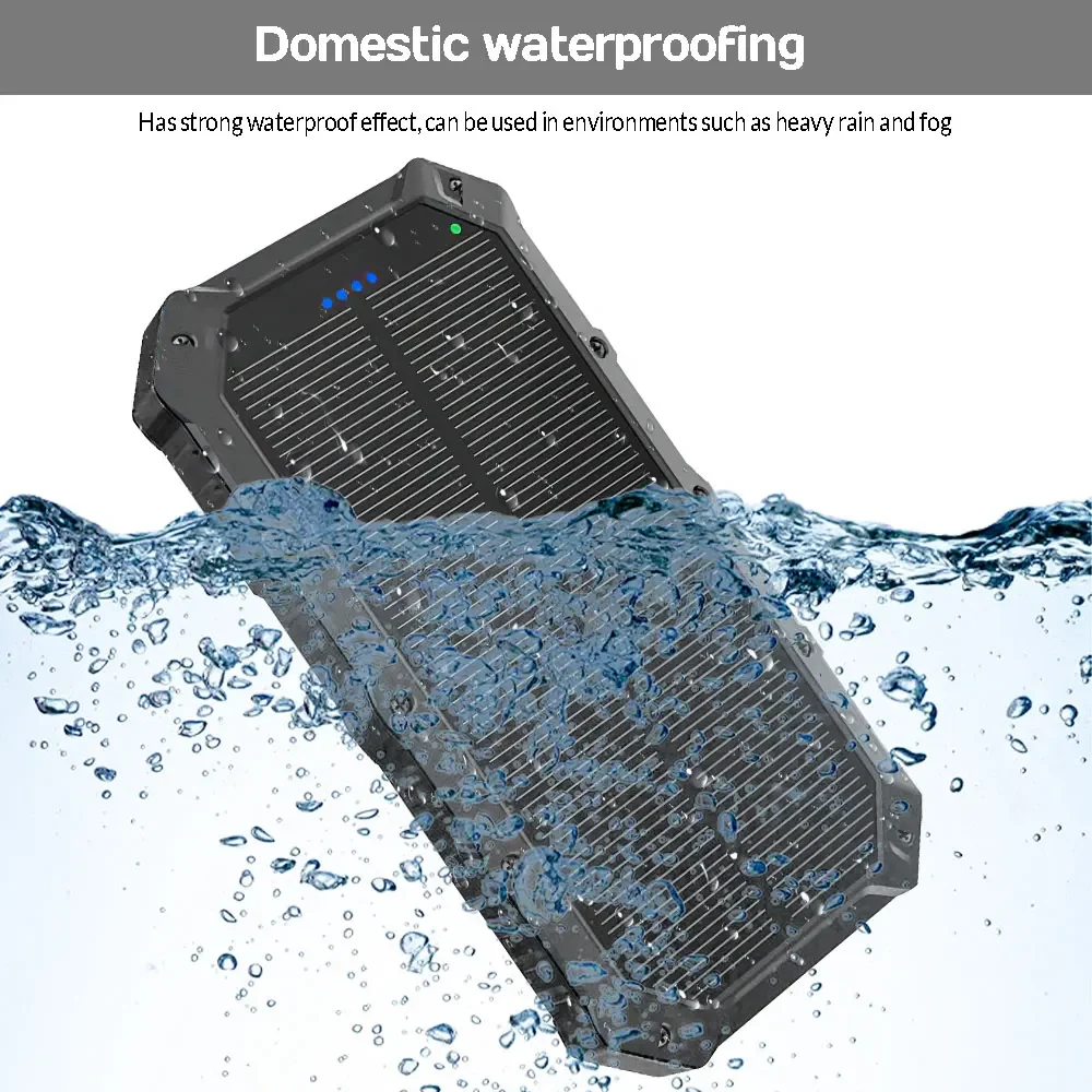 20000mAh Solar Power Bank Charger 2