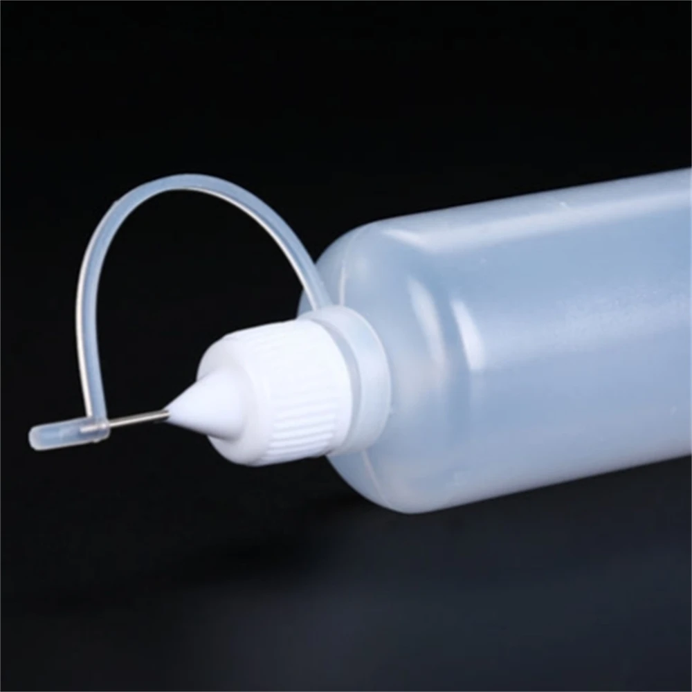 100pcs 5/10/20/30/50Ml Needle Glue Bottle Precision Tip Applicator Bottles with Sealing Cap Squeeze Dispensing Bottle