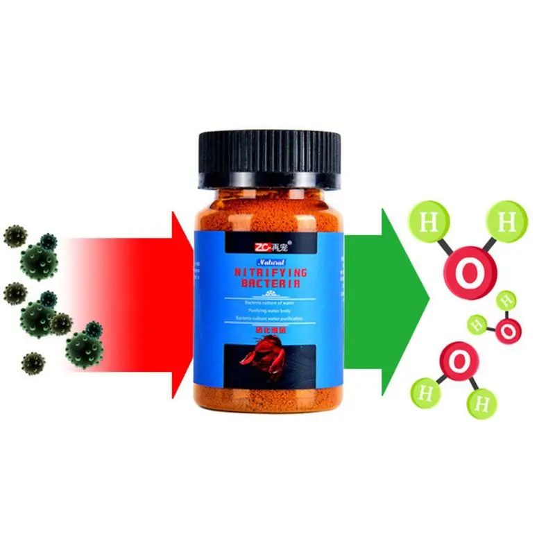 Nitrifying Bacterias Concentrated Powder for Aquarium Avoid Algaes Production water filter fish tank water purifier aquatic algae remover water purifier filter element