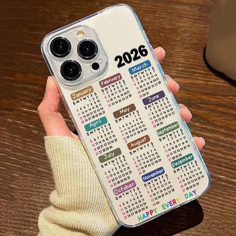 Sunlight Painting Transparent Phone Case - 2026 Calendar Design