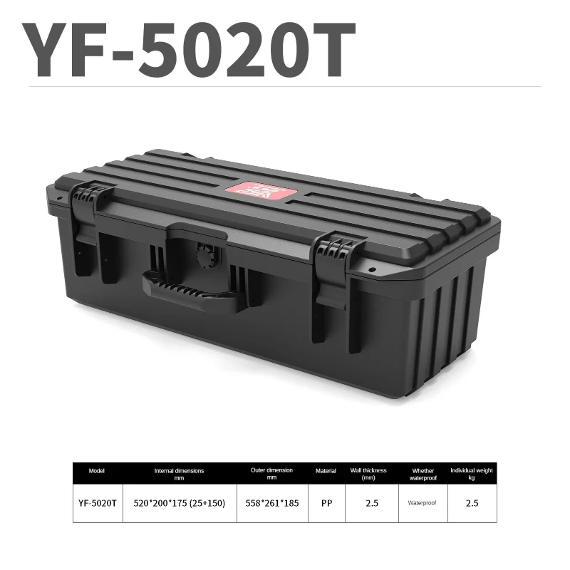 Portable Hard Toolbox Plastic Case Camera Photography Sights Equipment Safety Box Instrument Large Sturdy Storage Box With Foam 6