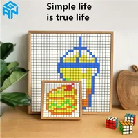 [Picube] Gan Mosaic Cubes 6x6 DIY Puzzle Magic Cube Magnetic 10x10 Creative Cube Mosaic Decorative Paintings Toys For Children 1