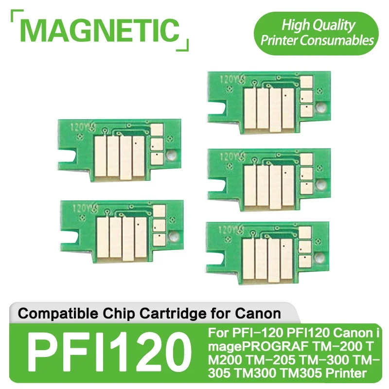 Nuovo Chip Cartuccia Per Pfi-120 Pfi120 Canon Imageprograf Tm-200 Tm200 Tm-205 Tm-300 Tm-305 Tm300 Tm305 Chip Stampante