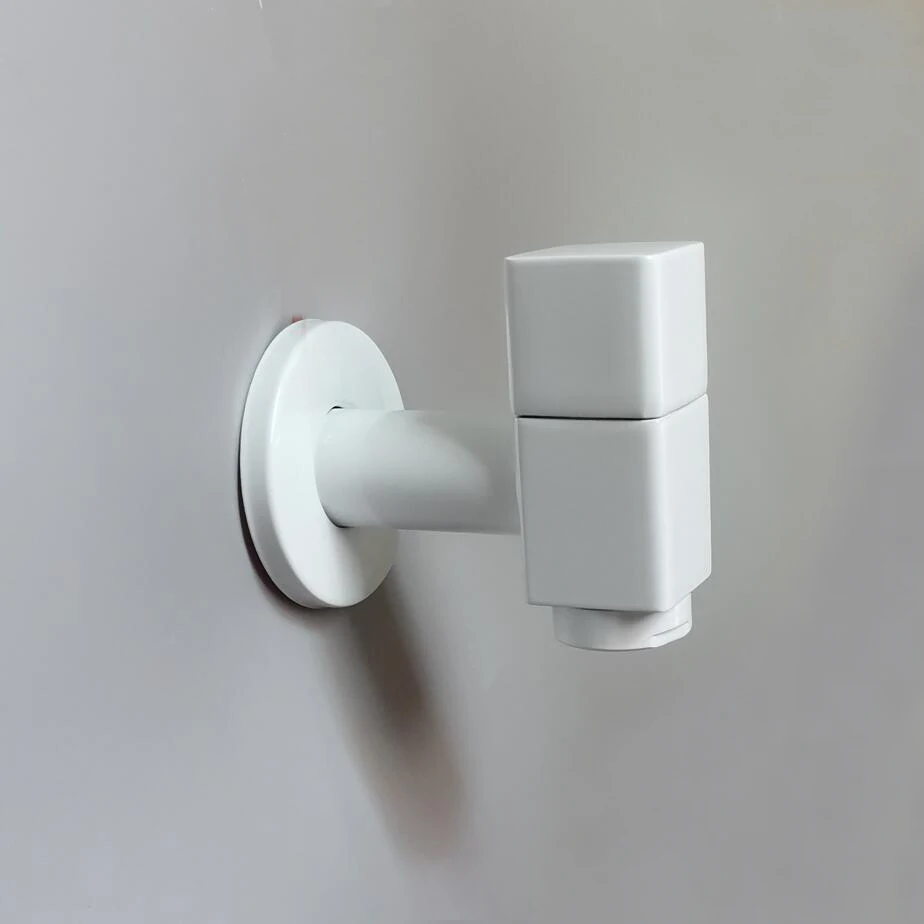 

Outdoor Faucet Garden Mixer Brass White Washing Machine Faucet Wall Bathroom Mop Tap Toilet Single Cold Bibcock Faucet