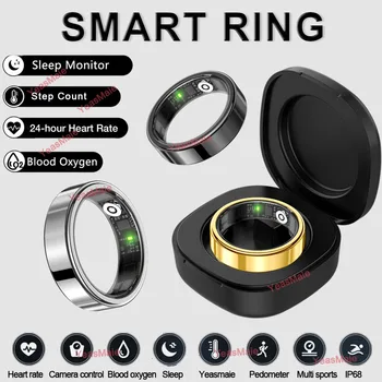 2026 New Smart Ring Heart Rate Blood Oxygen Sleep Monitor Motion Tracking IP68 5ATM Waterproof Men Women Smartring Holiday Gifts 1