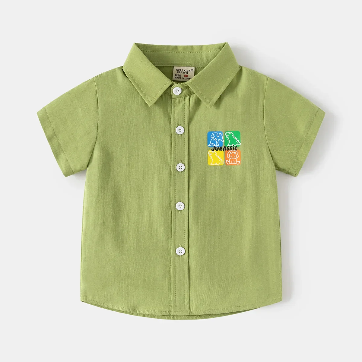 Boys Shirts Boy's Short Sleeve Shirt Children Summer Top Wear Kids Clothes