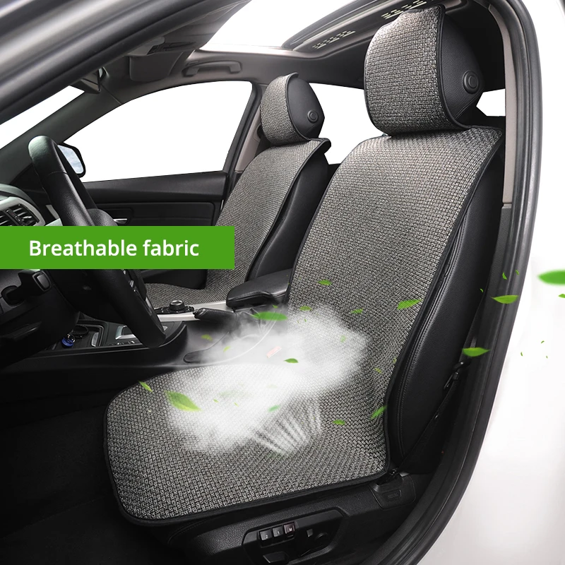1 asiento de coche de malla transpirable, asiento de coche fresco en las  cuatro estaciones, Interior de coche de lujo de alta calidad, adecuado para  la mayoría de los asientos de coche|Coberturas