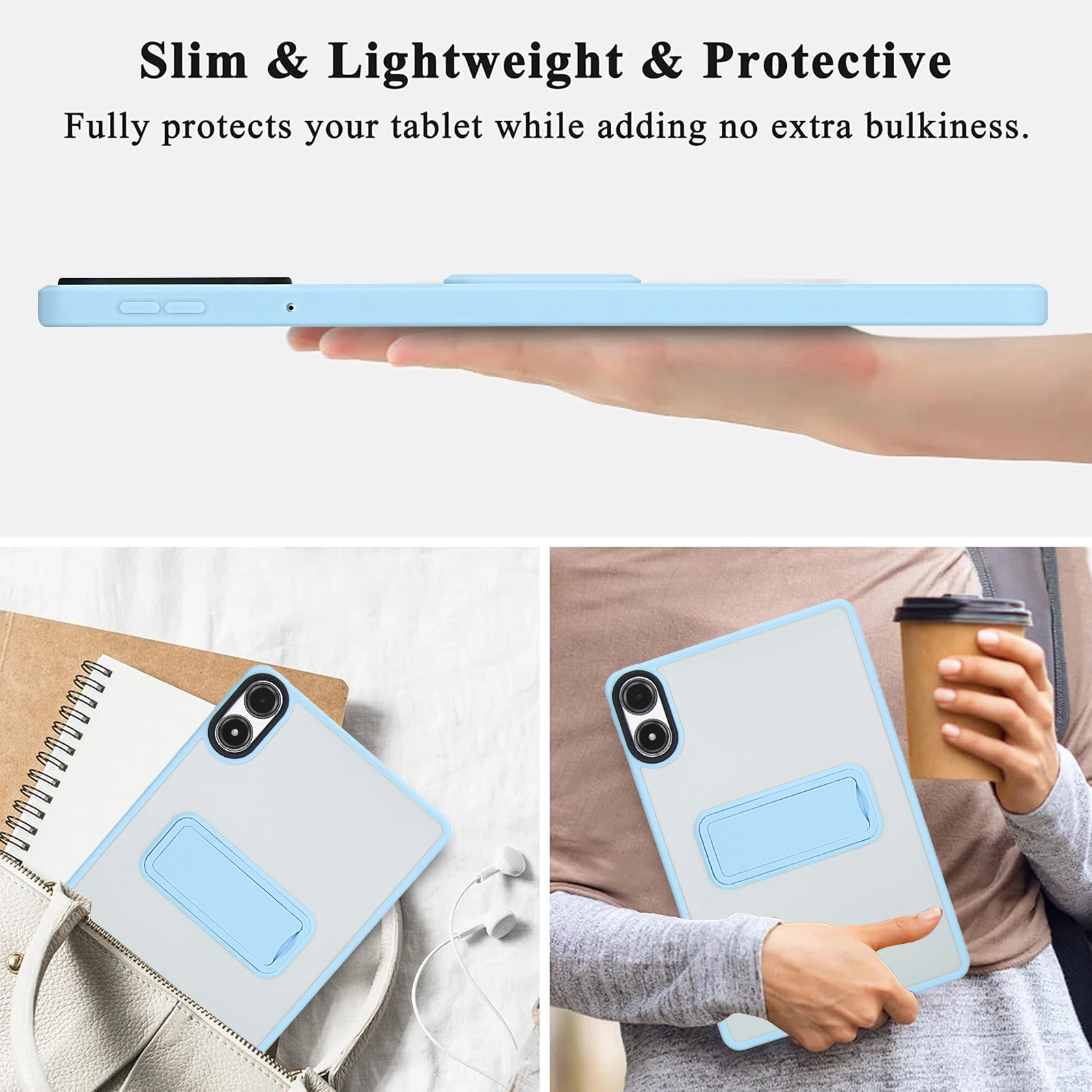 Enhanced Protective Case with Stand Holder for Tablets - Durable PC+TPU Cover