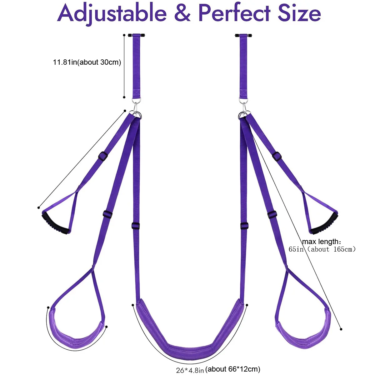 Sex Swings For Couples Exotic Suspend Mat New Door Sex Swing Purple Cushion Condole Belt BDSM Women's Sext Toy Adult Toys 18+